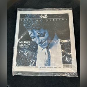 USA Today Special Edition Michael Jackson 1958-2009 (In Plastic, Unopened)